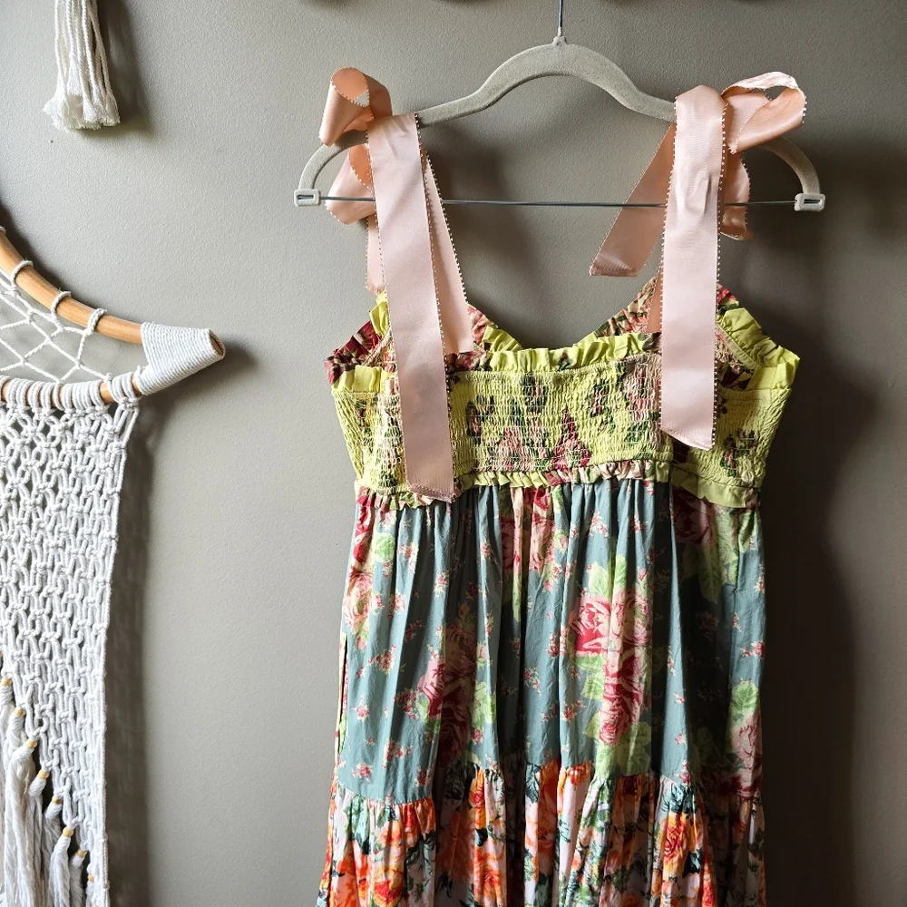 Free People Floral Maxi Dress - Yellow and Green - Picture 8 of 8
